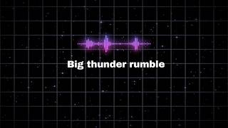 Big Thunder Rumble Sound Effect | Deep Rolling Thunder SFX