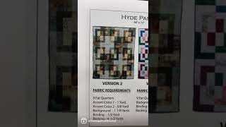 Tim Holtz Hyde Park Quilt kit