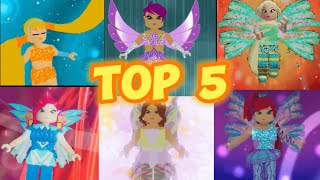 TOP 5 TRANSFORMATIONS IN ROBLOX! DO YOU AGREE? WINX | juststella