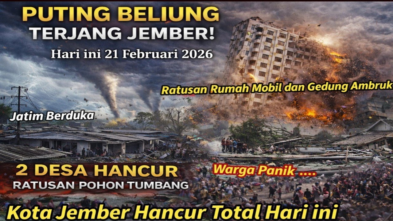 PUTING BELIUNG TERJANG JEMBER Ratusan Pohon Tumbang di Bangsalsari & Kalisat