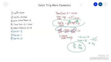 Solve Trig Equations Part 2