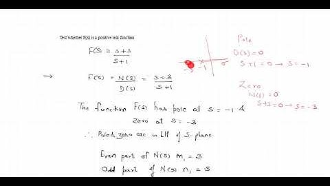 Positive Real Function