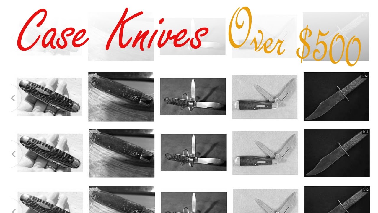 5 Vintage Case Knives That sold for over 500 Bucks on Ebay (not mine) I