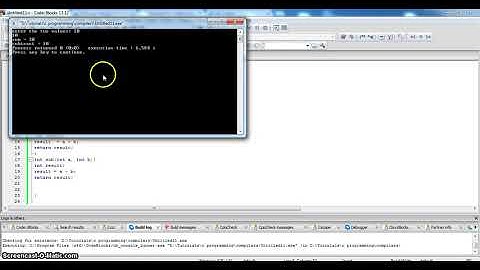 C programming Add sub functions - C programming tutorial - Using functions in C - Part 21