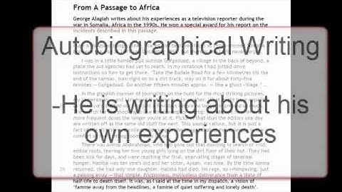 A Passage to Africa Edexcel Anthology