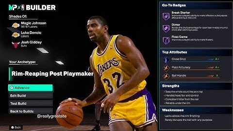 NBA 2K26: BEST Magic Johnson Build! 99 Pass Accuracy Playmaking GOD!