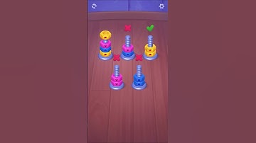 Nuts UP! Bolts Sort Puzzle Level 3 | Funny Games