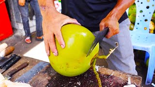 Top 9 Amazing Crazy Cutting Coconut Skills By Seller In Phnom Penh City