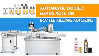 How To Use Automatic Servo Peristaltic Pump Double Heads Roll-on Bottle Filling Capping Machine