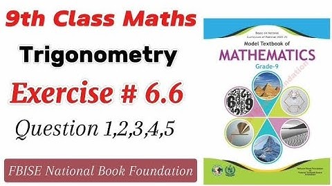 Exercise 6.6 class 9 NBF | Ex 6.6 y class 9th  NBF | National book foundation