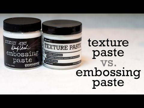 Video: Texture Paste vs. Embossing Paste + Giveaway - Jennifer McGuire  Ink