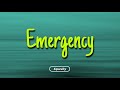 Roeshambeaux  emergency lyrics