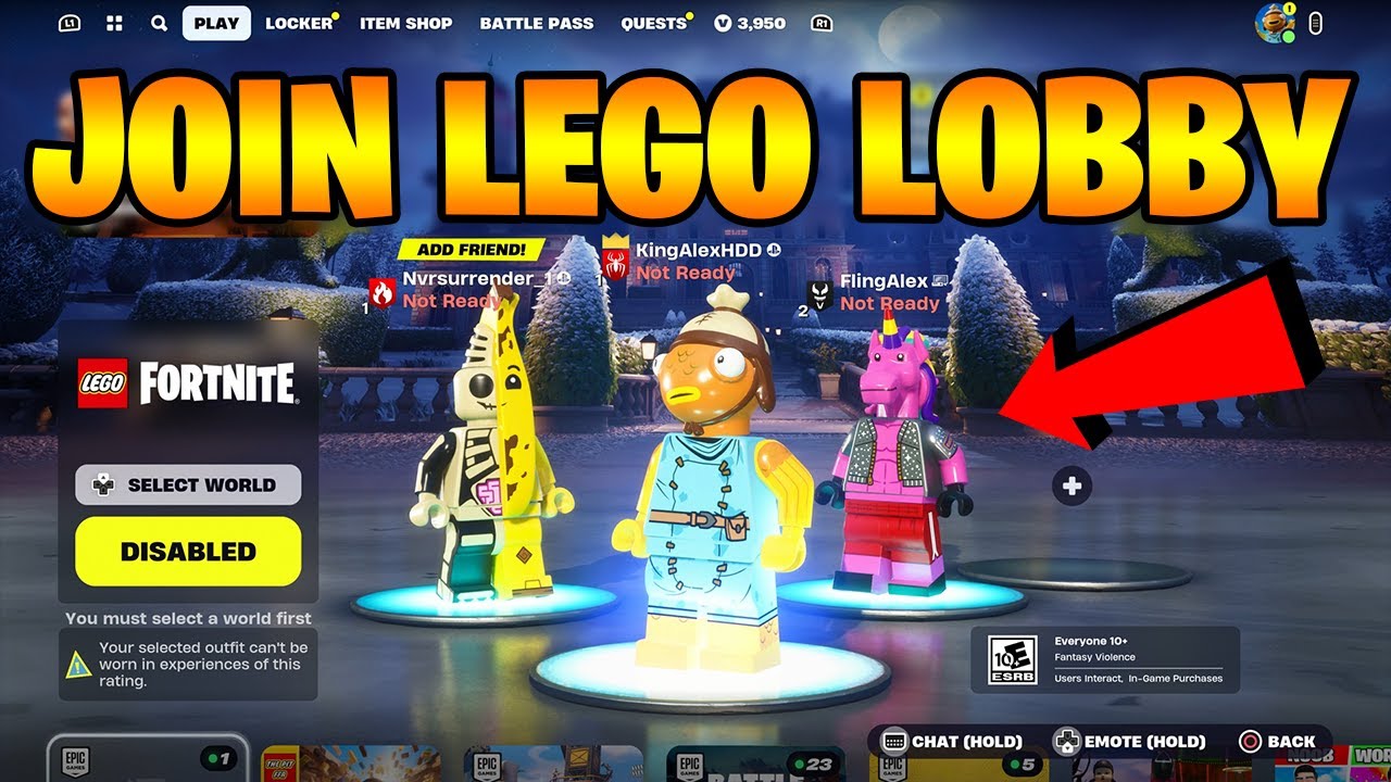 How To Play & Join LEGO Lobby NOW TODAY In Fortnite! (Lego Mode Map