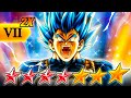 (Dragon Ball Legends) 2x ZENKAI BUFFED 11 STAR LF EVOLUTION BLUE VEGETA DOES PREPOSTEROUS DAMAGE!