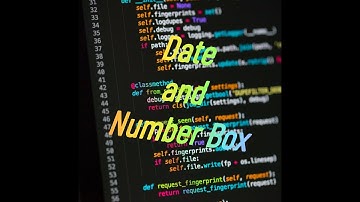 Creating a Date and Number Box in HTML in Three  Minutes