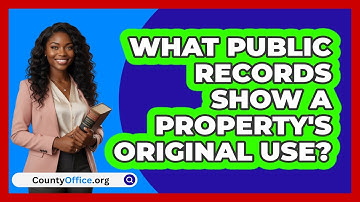 What Public Records Show A Property