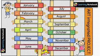 Easy maths TLM for Primary Classes | Easy maths TLM for LKG UGK Class 1, Class 2 | MONTHS in a YEAR