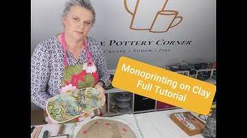 Pottery Top Tip: Full Monoprinting Tutorial A complete How to Monoprint on Clay Part 2 Pottery Video