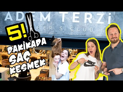 5 DAKİKADA SAÇ KESME CHALLENGE✂️ w/ADEM TERZİ