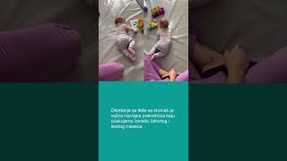 Okretanje sa leđa na stomak | Baby Vision Fizio | Motorički razvoj bebe