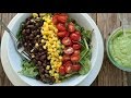 How to Make a Southwestern Black Bean Salad with Cilantro-Avocado Dressing