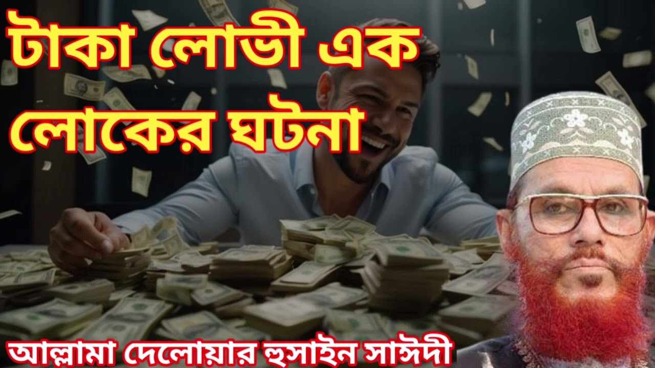 টাকা লোভী এক লোকের ঘটনা // আল্লামা দেলোয়ার হুসাইন সাঈদী // Allama Delowar Hussin Saidi #waz 