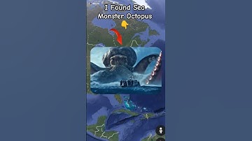 I Found Sea Monster Octopus 🐙😱 in google maps and google earth #shots #hrbro76