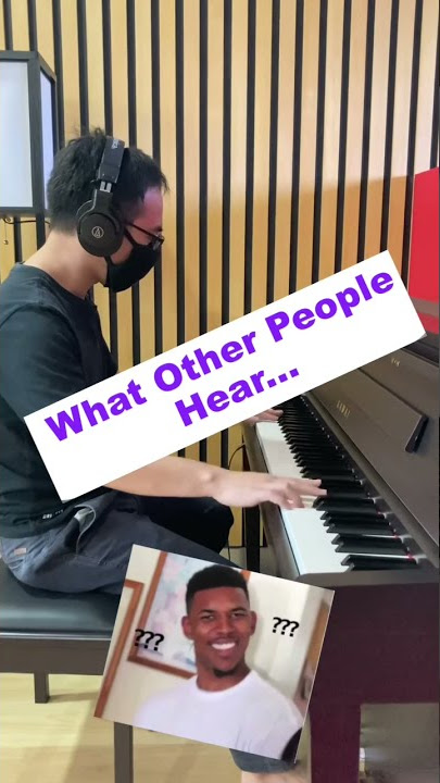 What you hear and what other people hear when you play Kawai digital piano with headphone ๐น ๐ง