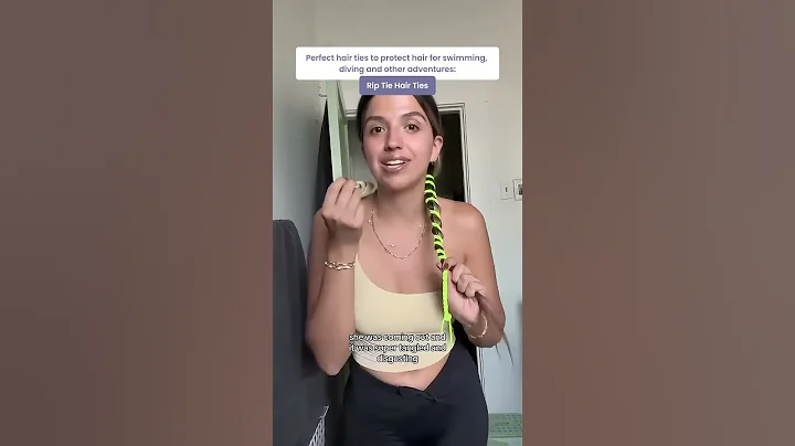 Perfect hair ties to protect hair for swimming, diving and other adventures using Rip Tie Hair Ties