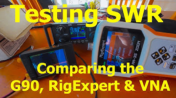 Testing SWR - Comparing the G90, RigExpert & Nano VNA