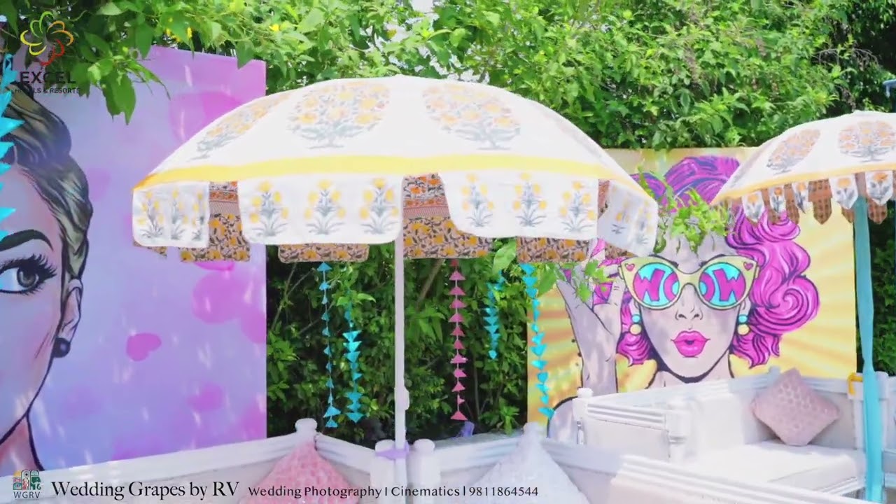 THE BANYAN RETREAT I JIM CORBETT I HALDI DECOR  I WEDDING GRAPES BY RV I DESTINATION WEDDING