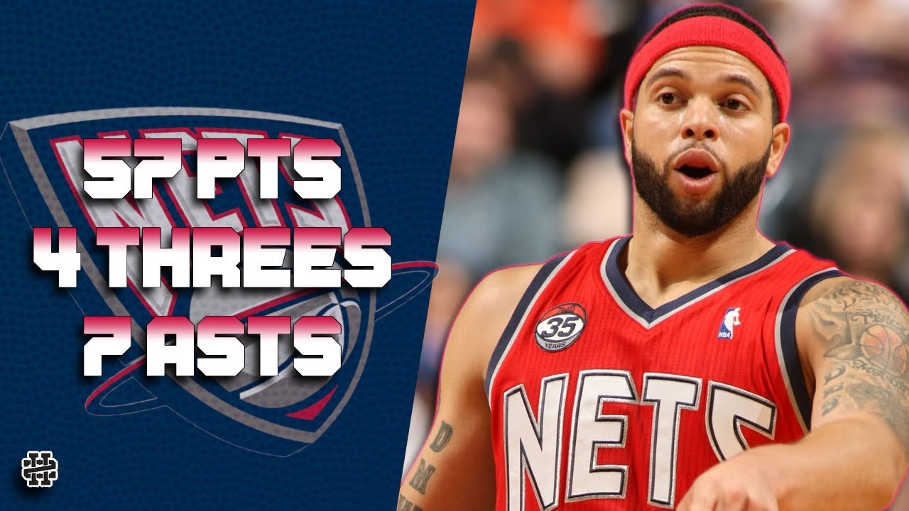 Deron Williams 57 pts 4 threes 7 asts vs Bobcats 11/12 season