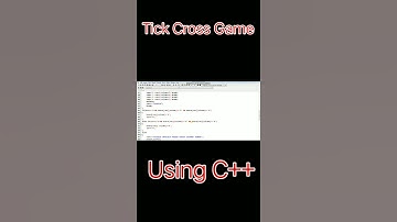 Tick cross game using C++ / for complete tutorial visit channel playlist