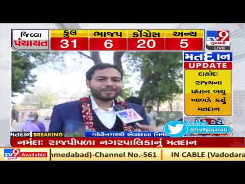 Gandhinagar: A groom arrives to cast his vote at polling booth in Dehgam | TV9News
