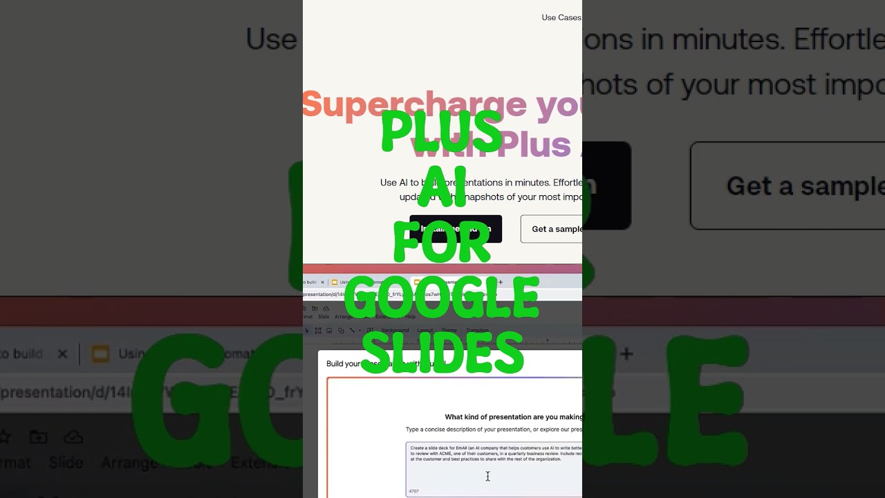 AI Tools - Plus AI for Google Slides #shorts
