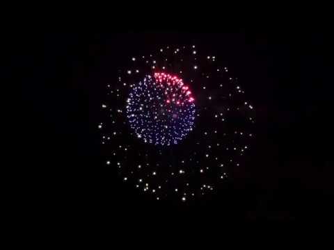 【2017】神明の花火「メッセージ花火」「（株）丸富 特大スターマイン」　Fireworks of SHINMEI
