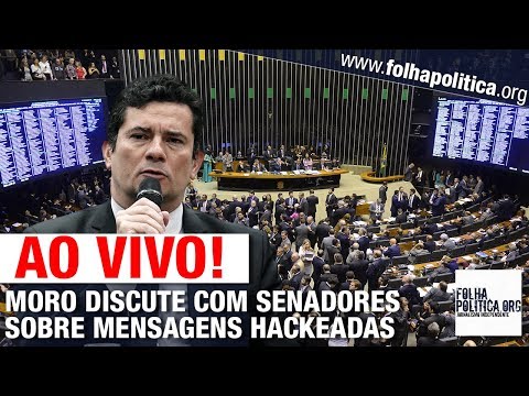 Resultado de imagem para AO VIVO! SÃ©rgio Moro enfrenta Senadores na CCJ sobre conversas vazadas da Lava Jato