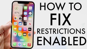 How To FIX Restrictions Enabled On iPhone! (2024)