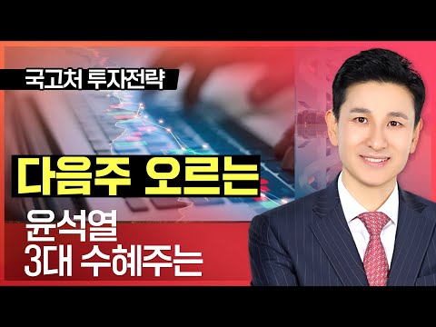 송관종| 다음주 뜰 오르는 윤석열 3대 수혜주는