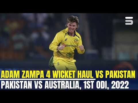 Adam Zampa's Magic Spell! 4 Wickets vs Pakistan | 1st ODI, 2022 | MR1H