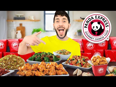Eating EVERY Food On The Panda Express Menu 10,000 CALORIES