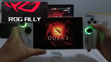ASUS ROG ALLY ON DOTA 2 GAMEPLAY