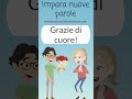 8 phrases to THANK 🙏 (from least formal to most formal) #learnitalian  #freelessons