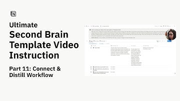 Connect & Distill Workflow - Ultimate Notion Second Brain Template Video Instruction
