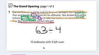 Information Bridges Grade 5 Unit 1 Division with Area Model and Remainders  News