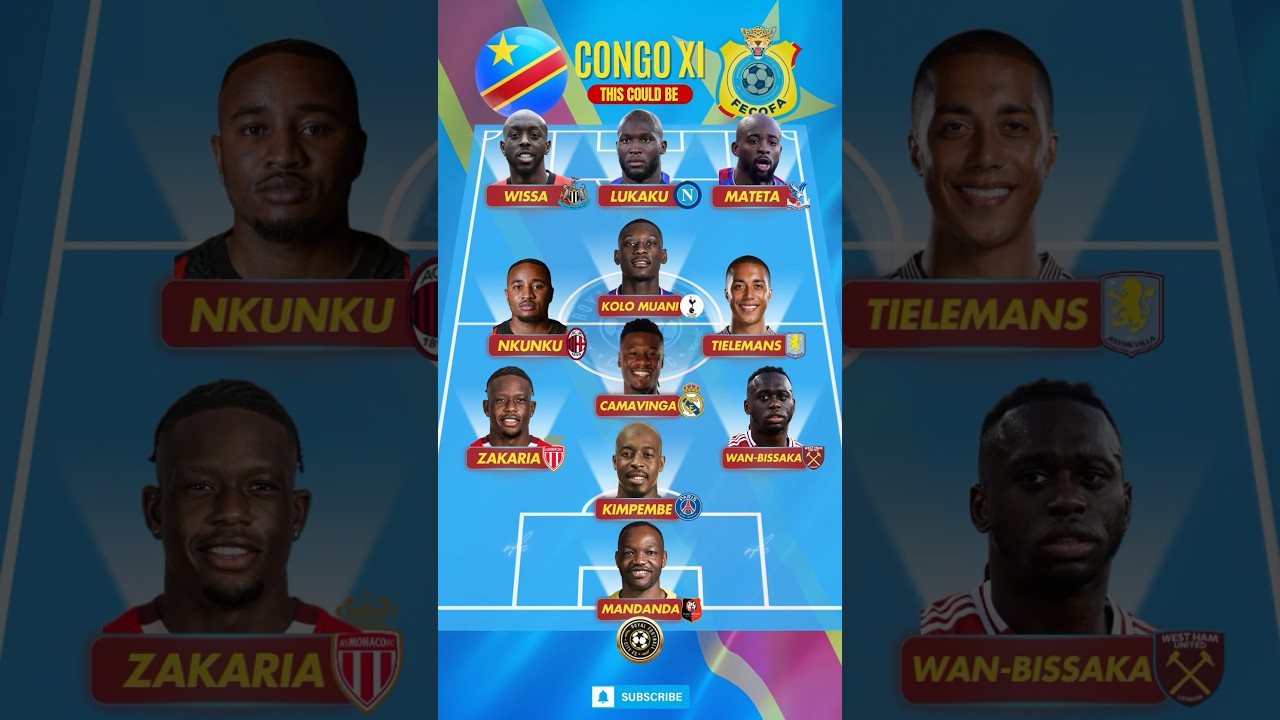 This Could Be DR Congo's Best XI! ⚽🇨🇩 | Dream Team Line-up #shorts #football #congo #drcongo