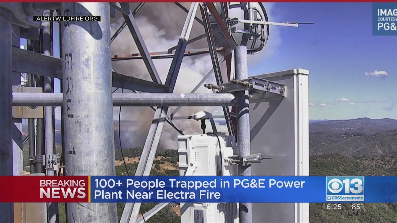 More Than 100 People Trapped In Power Plant Near Electra Fire