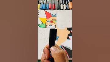 One Drawing But 4 Different Styles! Pt. 2 With Posca🔥👀#shorts #best #new #posca #rick #trending