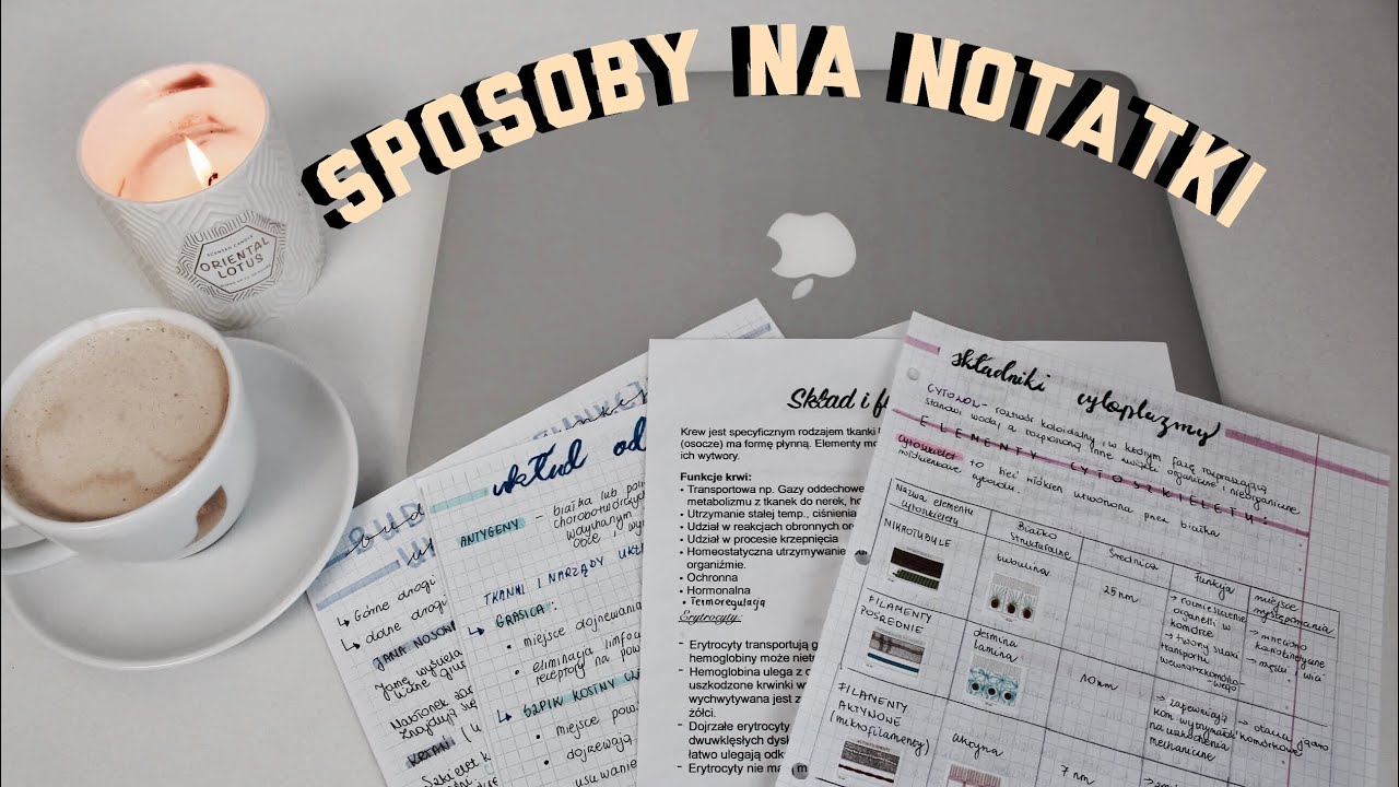 moje SPOSOBY NA NOTATKI, które stosowałam w liceum 📝 | tips for note taking