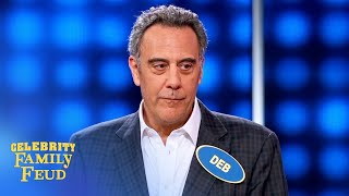 Brad Garrett Stuns Steve Harvey  Celebrity Family Feud